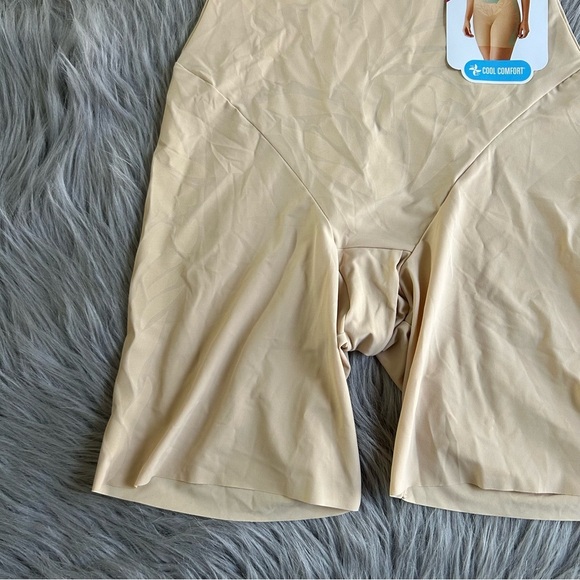 Maidenform Flexees Shapewear Womens Size Small Beige High Waist Thigh Slimmer - Picture 4 of 7